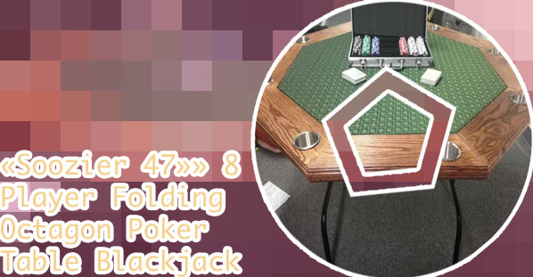 Folding poker table