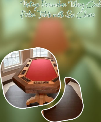 Oak poker table