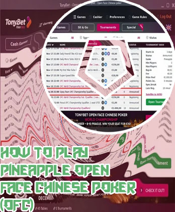 Pineapple open face chinese poker