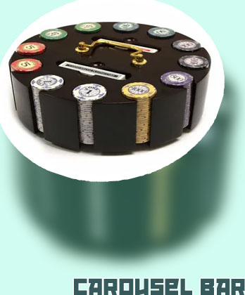 Poker chips carousel