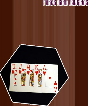 Royal flush poker hand